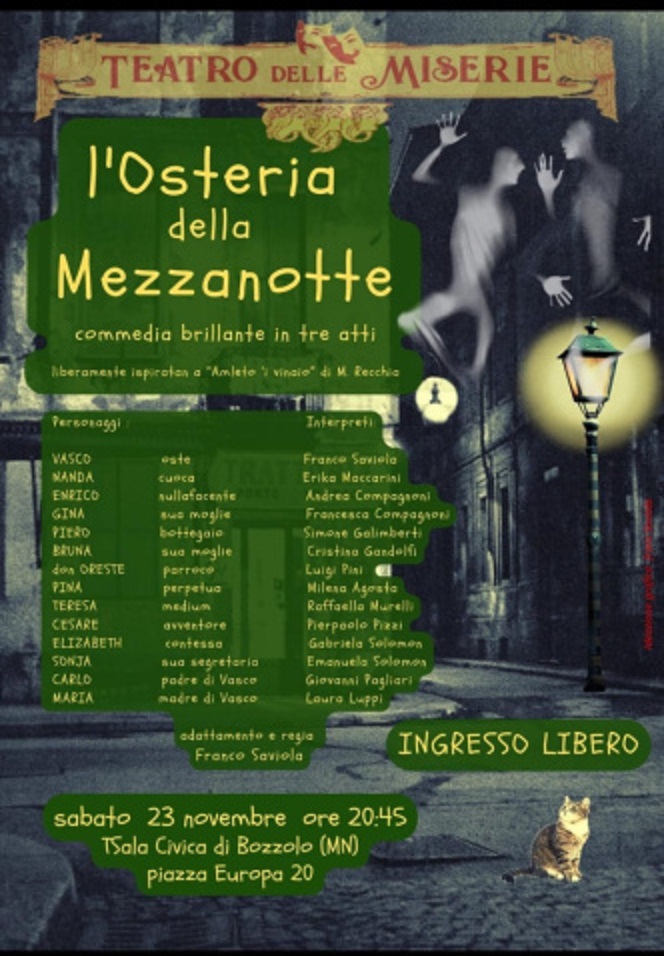 Commedia "L'osteria della mezzanotte"